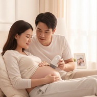 3.0MHz Rechargeable Fetal Doppler Monitor, Digital Baby Heart Rate Detector for Home Use, Pregnancy 