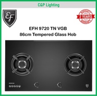 EF 86cm 2 Burner Tempered Glass Cooker Hob Gas Stove EFH 9720 TN VGB