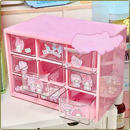 Sanrio Hallo Kitty Niedlich Neun Gitter Aufwahrung Sbox Staub Dichte Schublade Typ Schlafsaal Deskto