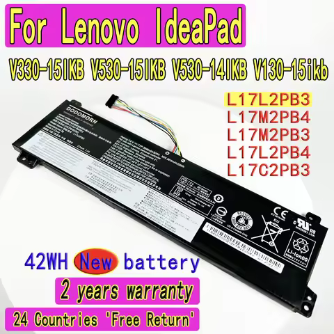 High Quality Battery For Lenovo IdeaPad V330-15IKB V530-15IKB V530-14IKB V130-15ikb L17L2PB3 L17M2PB