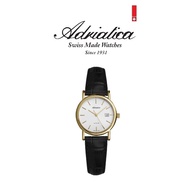 Adriatica A3159.1213Q Women Leather Watch (Gold)