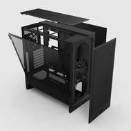 NZXT H5 Flow NORMAL / RGB 2024 - Mid Tower Airflow T.G PC Case BLACK / WHITE