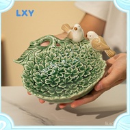 LXY Bird Ceramic Fruit Plate Refreshment Plate Restaurant Fruit Plate Creative Exquisite Household D