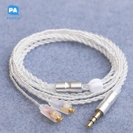 [NBI] HiFi Earphone Upgrade Cable MMCX 3.5mm 1.2m Silver Plated Core Cable For  IE200/IE300/IE600/IE