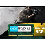 Crucial 4GB 8GB DDR3 SODIMM RAM Micron Laptop Notebook Memory 1600Mhz 204 Pin PC3-12800 DDR3L
