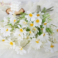 YOLOGO Artificial Flower, Silk DIY 5 Heads Chamomiles, Home 5 Heads Photography Props Room Wedding T