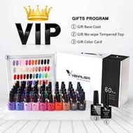 1 set 60 Warna Kutek Gel Polish VIP 1 / Gel Nail Polish 7.5ml Venalisa / Kutek UV Gel Venalisa
