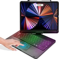 เคส2022 MD รุ่น6th ขนาด iPad Pro 12.9นิ้วพร้อมคีย์บอร์ดและทัชแพดรองรับรุ่น2021 5th iPad Pro 12.9นิ้ว