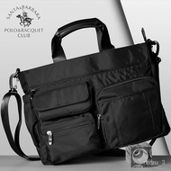 Santa Barbara Polo &amp; Racquet Club Men's Bag Handbag One Shoulder Cross-Body Oxford Cloth Business Casual Computer Bag La
