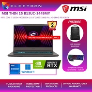 MSI Thin 15 B13UC-3439 15.6''FHD Gaming Laptop Cosmos Gray(i7-13620H,16GB,512GB SSD,RTX3050 4GB,W11)