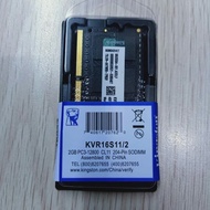 Ram KINGSTON SODIMM DDR3 2GB PC 12800