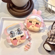 For Huawei freeclip2 new earphone cover fun cartoon cute pink crying baby Freebuds7i/6i/5i silicone 