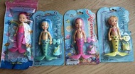 各色頭髮的美人魚造型玩偶玩具Mini Mermaid
