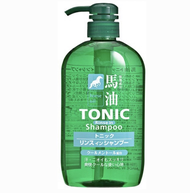 Kumano Horse Oil Tonic Rinse In Shampoo Bottle 600ml แชมพูน้ำมันม้าสูตรช่วยเรื่องผมบาง หนังศีรษะอ่อนแอ เป็นขุย มีรังแค