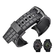 For Casio edifice series watch strap model EF-550 EF-523 rubber resin strap