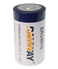 RAMWAY ER34615 D size 3.6V 19000mAh 34615 PLC control system Lithium Li-SOCl2 replacement Disposable