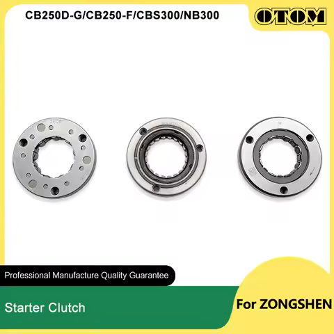 OTOM CB250D-G CB250-F CBS300 NB300 Motorcycle Starter Overrunning Clutch For ZONGSHEN ZS174MN ZS172F