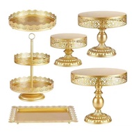 Saiyue Cake Stand Golden Hollow Cake Stand Dessert Table Decoration Dessert Stand Dessert Cake Stand Saiyue Decoration