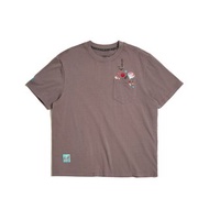 江戶勝 日系 男裝 口袋夏祭小物短袖T恤(暗灰色)#上衣