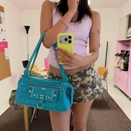 【HIETA】hieta Korean fashion casual retro hottie bag shoulder bag large capacity tote bag - 5 Color