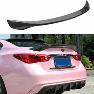 AR style Carbon Fiber Rear Wing Spoiler Boot Lid Trunk Lid Spoiler Wing For INFINITI Q50 2014-2020