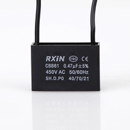3PCS RXIN CBB61 0.47UF Motor starting Capacitor 0.47UF 450VAC Fan Capacitor