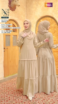 Gamis Nibras Terbaru NS 091 - Gamis Nibras Terbaru 2023 Mewah / Gamis Wanita Model Terbaru / Gamis S