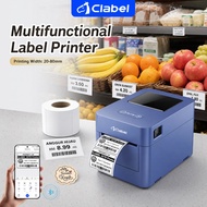 Clabel 327D 3 Inch Thermal Label Printer Wireless Bluetooth USB Sticker Barcode Price Tag Printer Mu