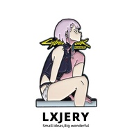 Lucy Metal Badge Cyberpunk 2077 Cyberronin Edge Walker Game Peripheral Brooch