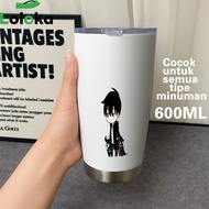 [req custombebas] Tumbler Mug Hot and Cold Drinking Glass Stainless Steel Double Layer 500ml Solo Mo