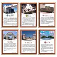 Famous School Introduction Poster Wall Chart Famous 985/211 University of Engineering Campus Cultura