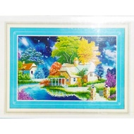 ABC 3D Diamond Painting Happy Home`6058 (CUSTOMER SELF-ATTACHED) Size: 80X50CM
