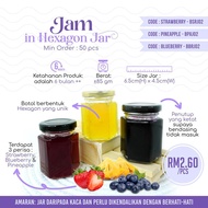 𝗛𝘂𝗺𝗮𝗶𝗿𝗮𝗴𝗶𝗳𝘁 𝗗.𝗜.𝗬 | Jam in Hexagon Jar  | 85gm | Jam Doorgift | Door Gift Kahwin Murah Box Borong Viral
