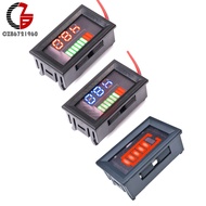 DC 0-6V/12V/24V/36/48V Car Lead Acid Battery Charge Level Indicator Lithium Battery Capacity Tester Detector Monitor Voltmeter