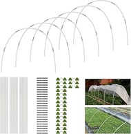 Fibreglass Greenhouse Tyres, 30 Pieces, 17 Inch Greenhouse Hoops, Polytunnel Arches for Raised Bed, 