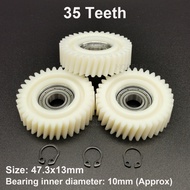 47.3x13mm Oblique Planetary Gear 35 Teeth Helical Gears With 10mm Bearings Wheel Hubs Electric Bike 