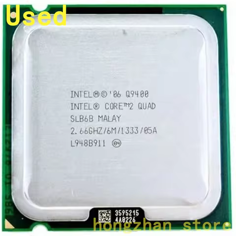 Used Core 2 Quad Q9400 SLB6B 2.66GHz 6MB 1333MHz Socket 775 Processor cpu 100% Working