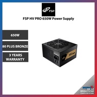 PSU / FSP HV PRO / 650W / 80 PLUS BRONZE / 3 Y WARRANTY /