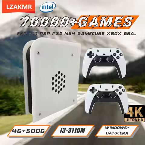 M15 60+Emulators 500GB Retro Game Console Batocera I3-3110M 70000+Games For Wii PS2 PSP GameCube N64
