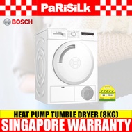 Bosch WTH83008SG Serie | 4 Heat Pump Tumble Dryer (8kg)(Energy Effiency - 5 Ticks)