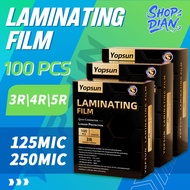 Laminating Film 3R/4R/5R 125&250microns Yopsun Brand For Protect Photos Waterproof High Quality Lami