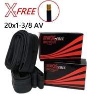 X-FREE [20] 20x1-3/8 AV Beauty Mouth Inner Tube 20 * 1-3/8 20 Inch Shiwei [T20-23] tube bicycle tube