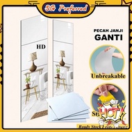 【SG Lucky Store】Mirror That Will Not Break Self-adhesive Soft Mirror Stickers Toilet Bathroom Mirror