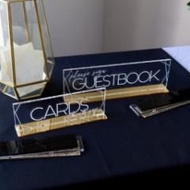 TABLE SIGNAGE TABLE SIGN/ ACRYLIC TABLE NAME/ 25CM