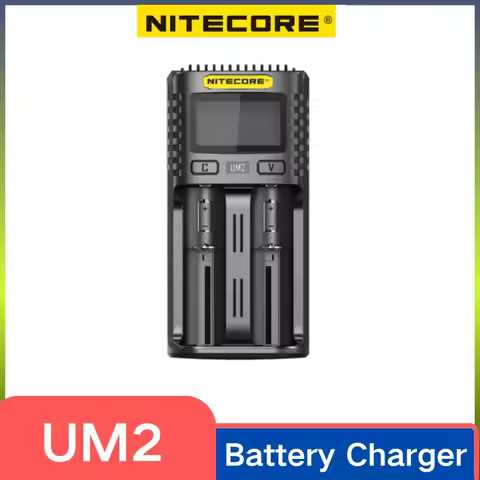 Nitecore UM2 USB Dual-SlOT QC Charger Intelligent Circuitry Global Insurance li-ion AA 18650 20700 2