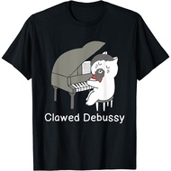 Clawed Debussy Cat Piano - Classical Music Composer Teacher T-Shirt