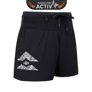 T8 Men's Running Shorts - Black - White Logo