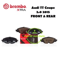 Brembo Xtra Front Rear Brake Pad - Audi TT Coupe 2.0 2015