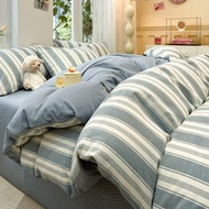 100% Cotton Yarn-Dyed Duvet Cover  Nordic Style Soft Skin-friendly Duvet Cover 150x200cm 200x230cm 2