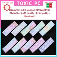 E-Yooso HOTSWAP mechanical keyboard 68 keys 3 modes wired, wireless, bluetooth